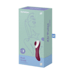 Wibrator powietrzny Satisfyer – wibrator punktu G – Dual Crush – podwójny wibrator powietrzny do penetracji – winna czerwień Satisfyer