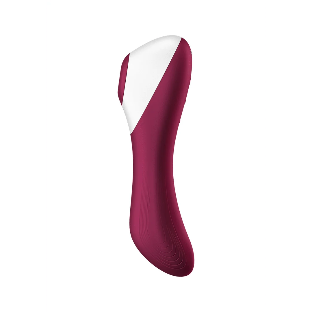 Wibrator powietrzny Satisfyer – wibrator punktu G – Dual Crush – podwójny wibrator powietrzny do penetracji – winna czerwień Satisfyer - obrazek 2