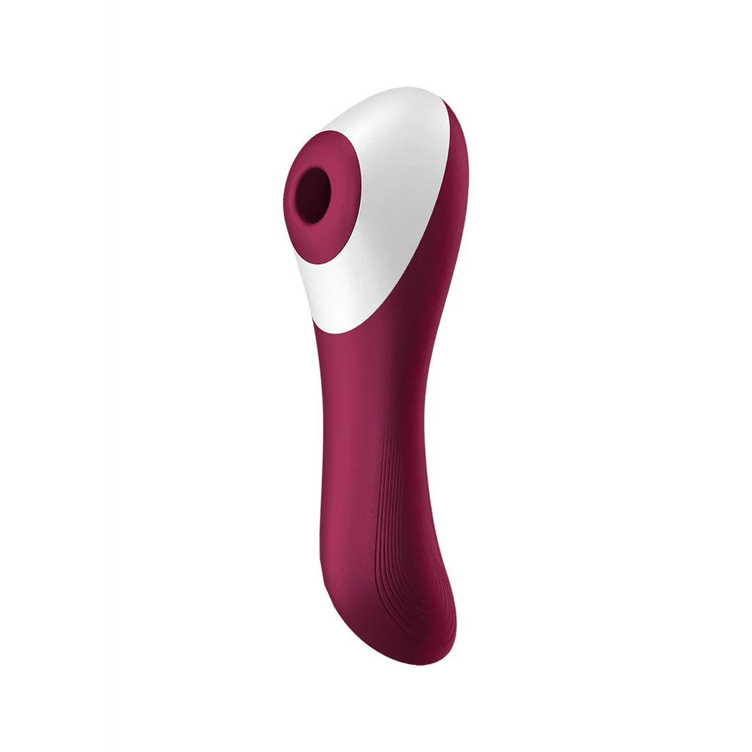 Wibrator powietrzny Satisfyer – wibrator punktu G – Dual Crush – podwójny wibrator powietrzny do penetracji – winna czerwień Satisfyer - obrazek 5