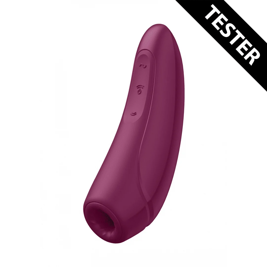 Satisfyer Curvy 1Plus – stymulator łechtaczki z falami ciśnienia powietrza i wibracjami, tester - obrazek 1