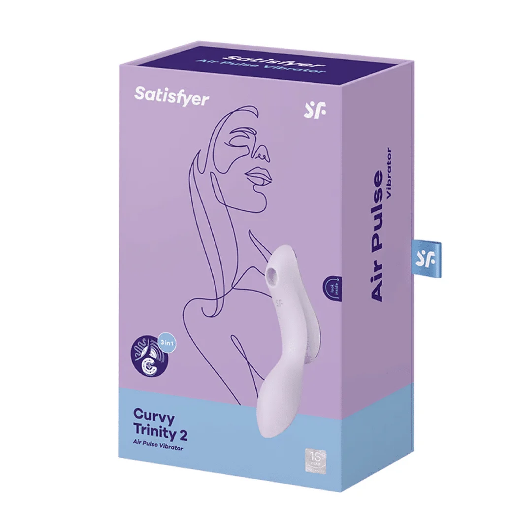 Satisfyer, wibrator wykorzystujący fale powietrza, wibrator do stymulacji punktu G, Curvy Trinity 2, wibrator do penetracji wykorzystujący fale powietrza Satisfyer - obrazek 1