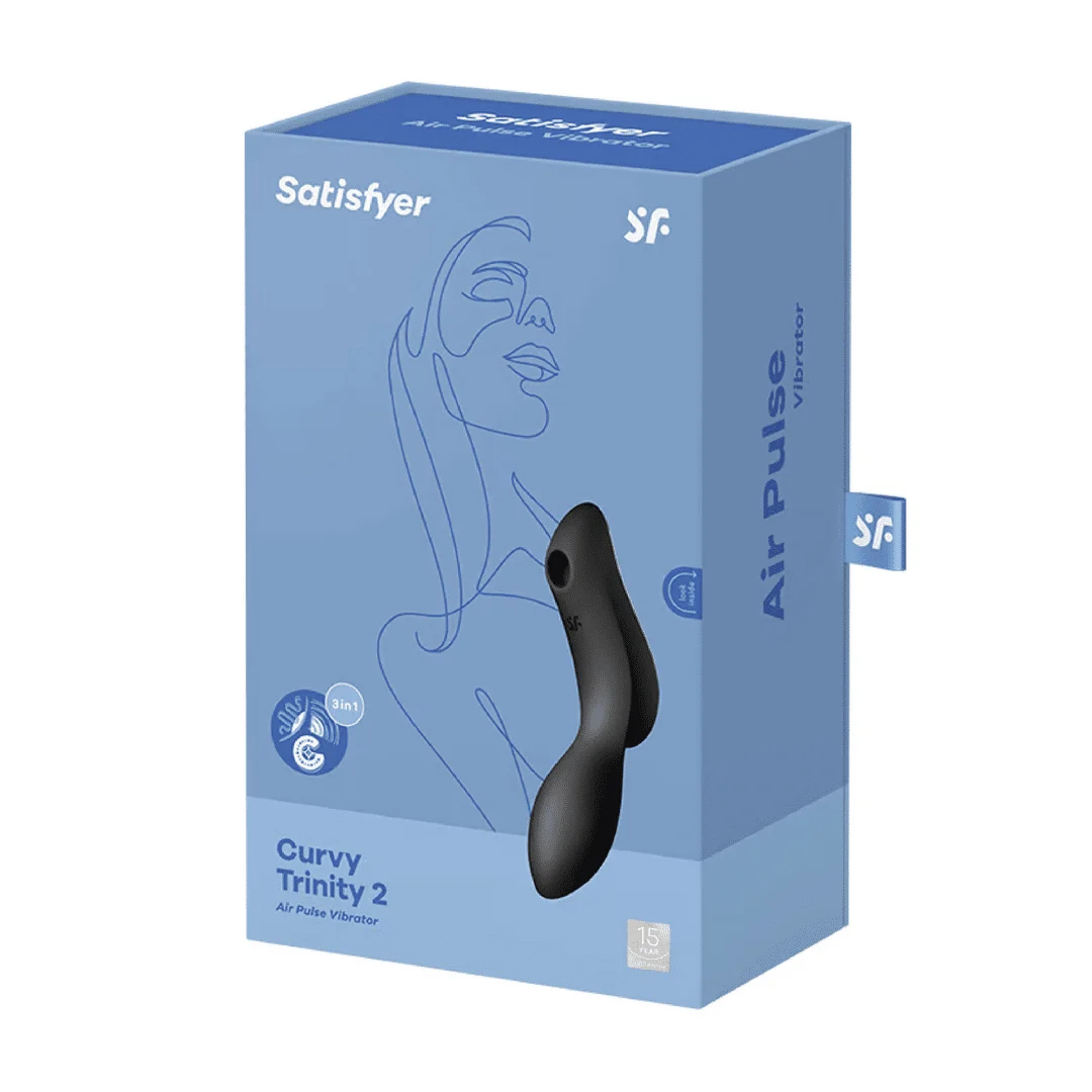 Wibrator do punktu G Satisfyer z miękkiego silikonu – Curvy Trinity 2 - obrazek 1
