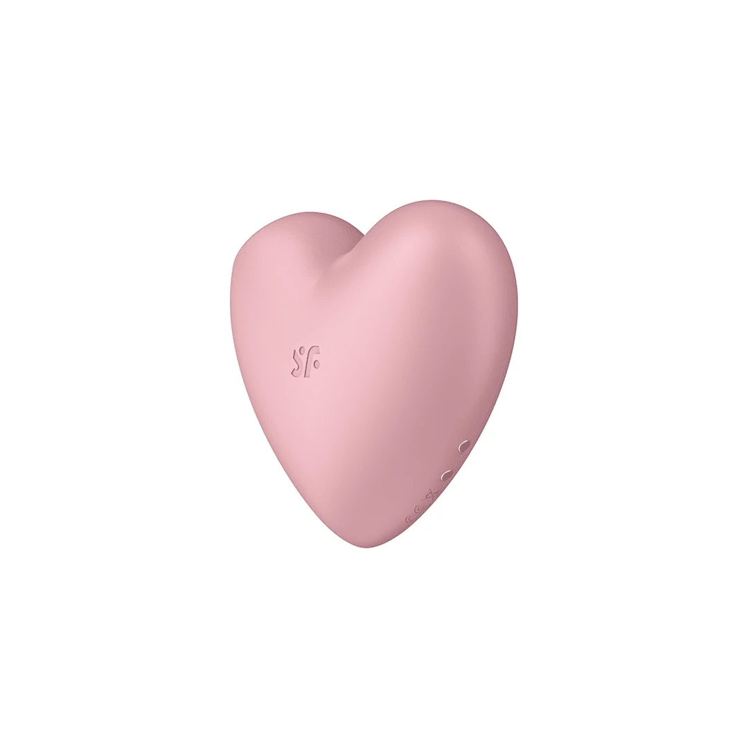 Wibrator Satisfyer wykorzystujący ciśnienie powietrza – stymulator łechtaczki – Cutie Heart - Air Pulse Stimulator en Vibratie - Licht Satisfyer - obrazek 3