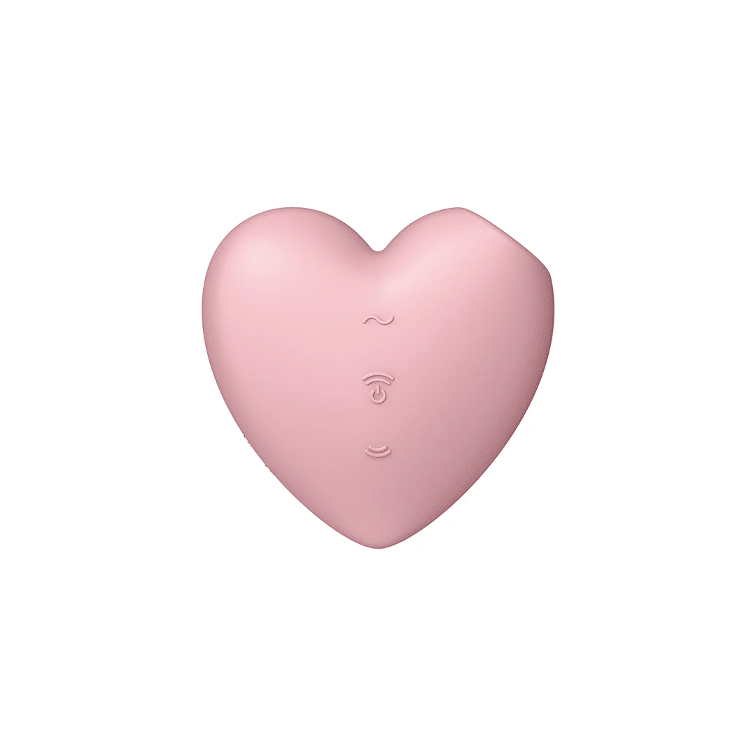 Wibrator Satisfyer wykorzystujący ciśnienie powietrza – stymulator łechtaczki – Cutie Heart - Air Pulse Stimulator en Vibratie - Licht Satisfyer - obrazek 4
