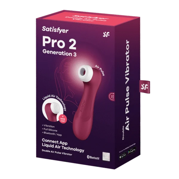Satisfyer Pro 2 Generacja 3 z Liquid Air i aplikacją Connect, czarny