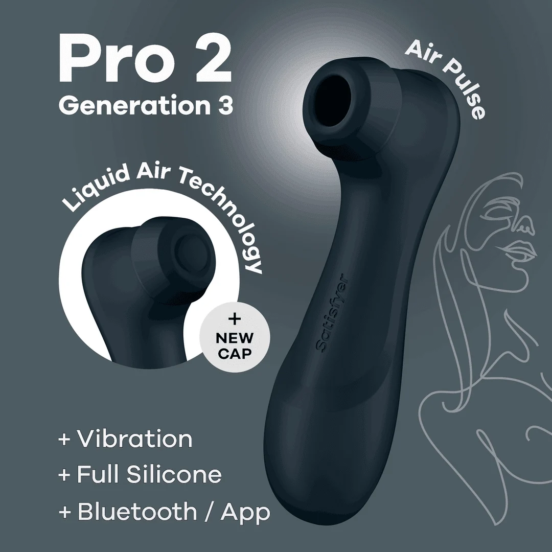 Satisfyer Pro 2 Generacja 3 z Liquid Air i aplikacją Connect, czarny - obrazek 12