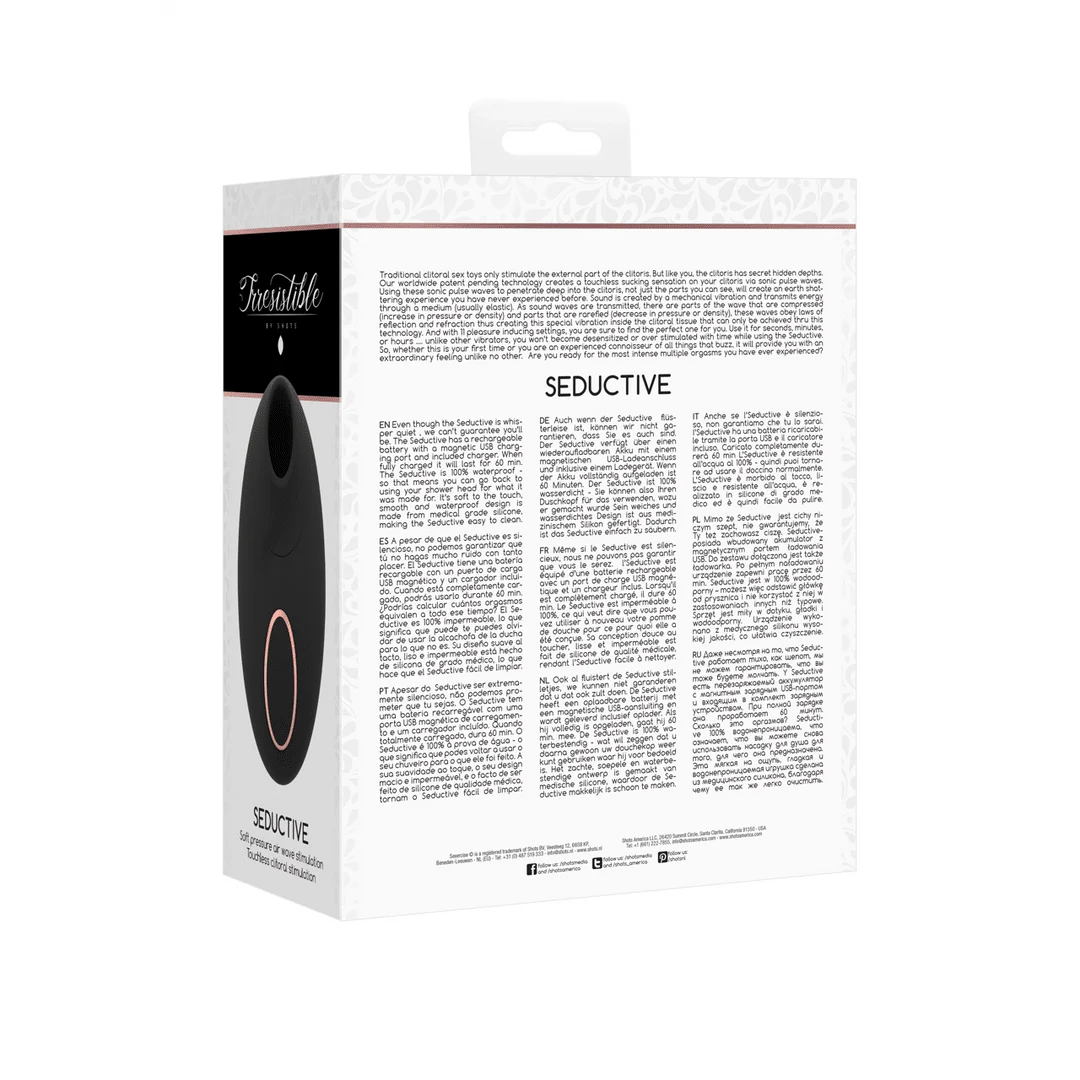 Wibrator powietrzny – stymulator łechtaczki – Verleidelijk - Air Pulse Vibrator Irresistible by Shots - obrazek 2
