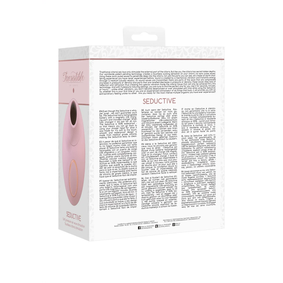 Wibrator powietrzny – stymulator łechtaczki – Verleidelijk - Air Pulse Vibrator Irresistible by Shots - obrazek 8