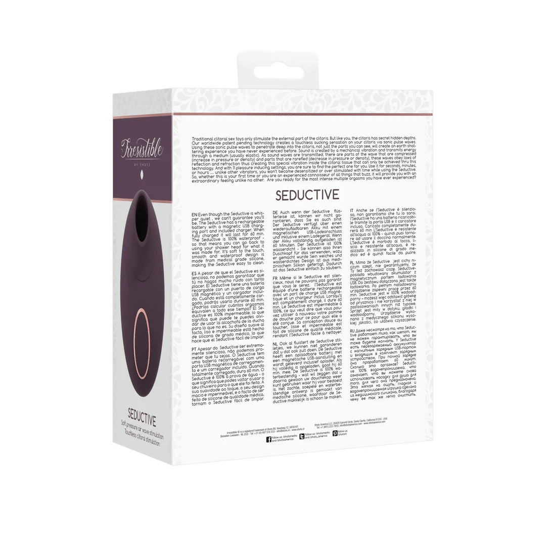 Wibrator powietrzny – stymulator łechtaczki – Verleidelijk - Air Pulse Vibrator Irresistible by Shots - obrazek 14