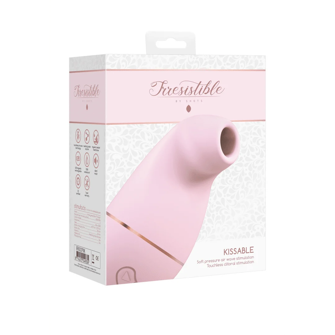 Wibrator powietrzny – stymulator łechtaczki – Kissable – wibrator ssący Irresistible by Shots - obrazek 7