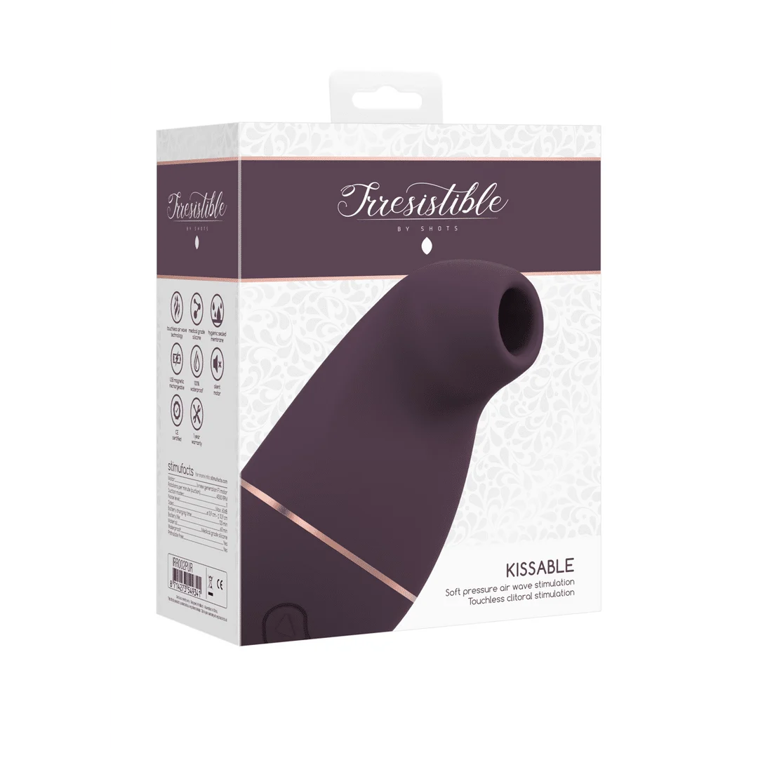 Wibrator powietrzny – stymulator łechtaczki – Kissable – wibrator ssący Irresistible by Shots - obrazek 13