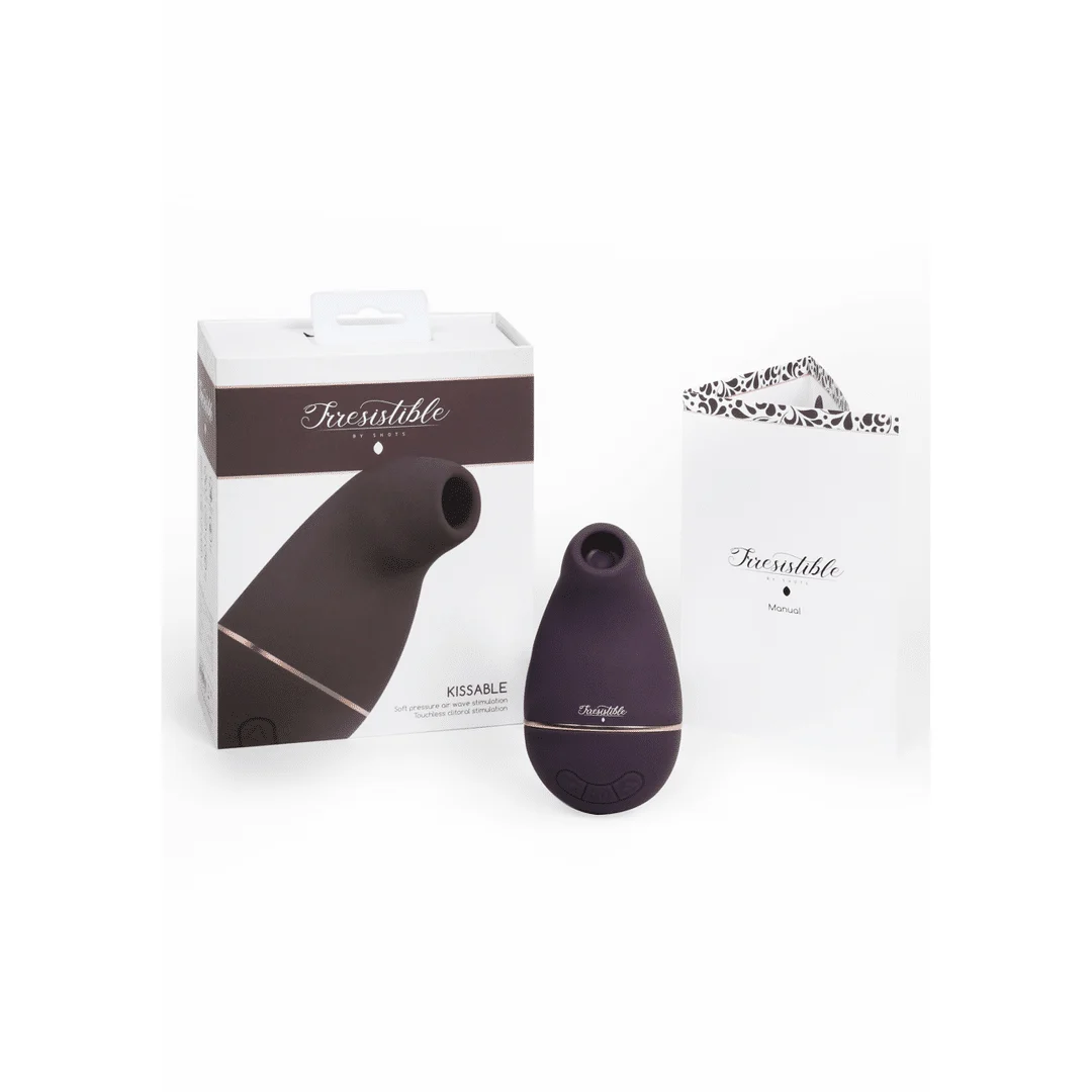 Wibrator powietrzny – stymulator łechtaczki – Kissable – wibrator ssący Irresistible by Shots - obrazek 15