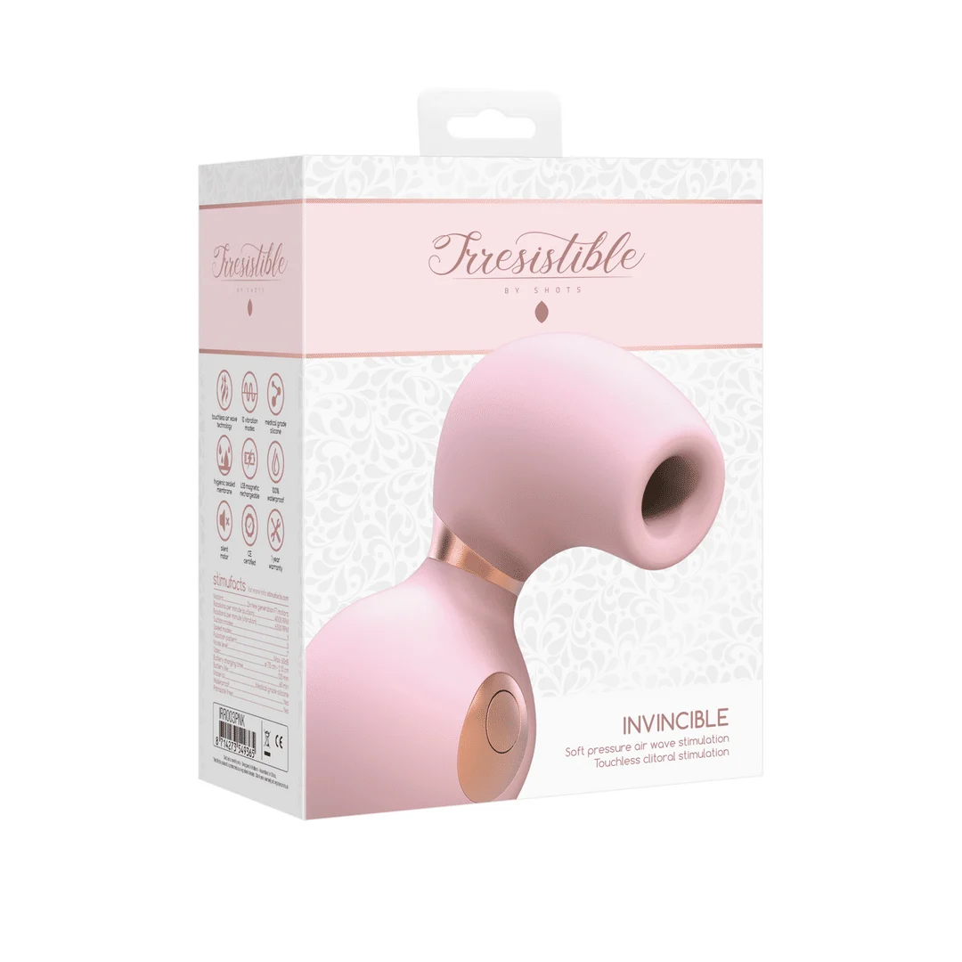 Wibrator do łechtaczki z 10 poziomami intensywności, nieodparty, niezwyciężony, różowy tester Irresistible by Shots - obrazek 12