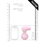 Wibrator do łechtaczki z 10 poziomami intensywności, nieodparty, niezwyciężony, różowy tester Irresistible by Shots - obrazek 6