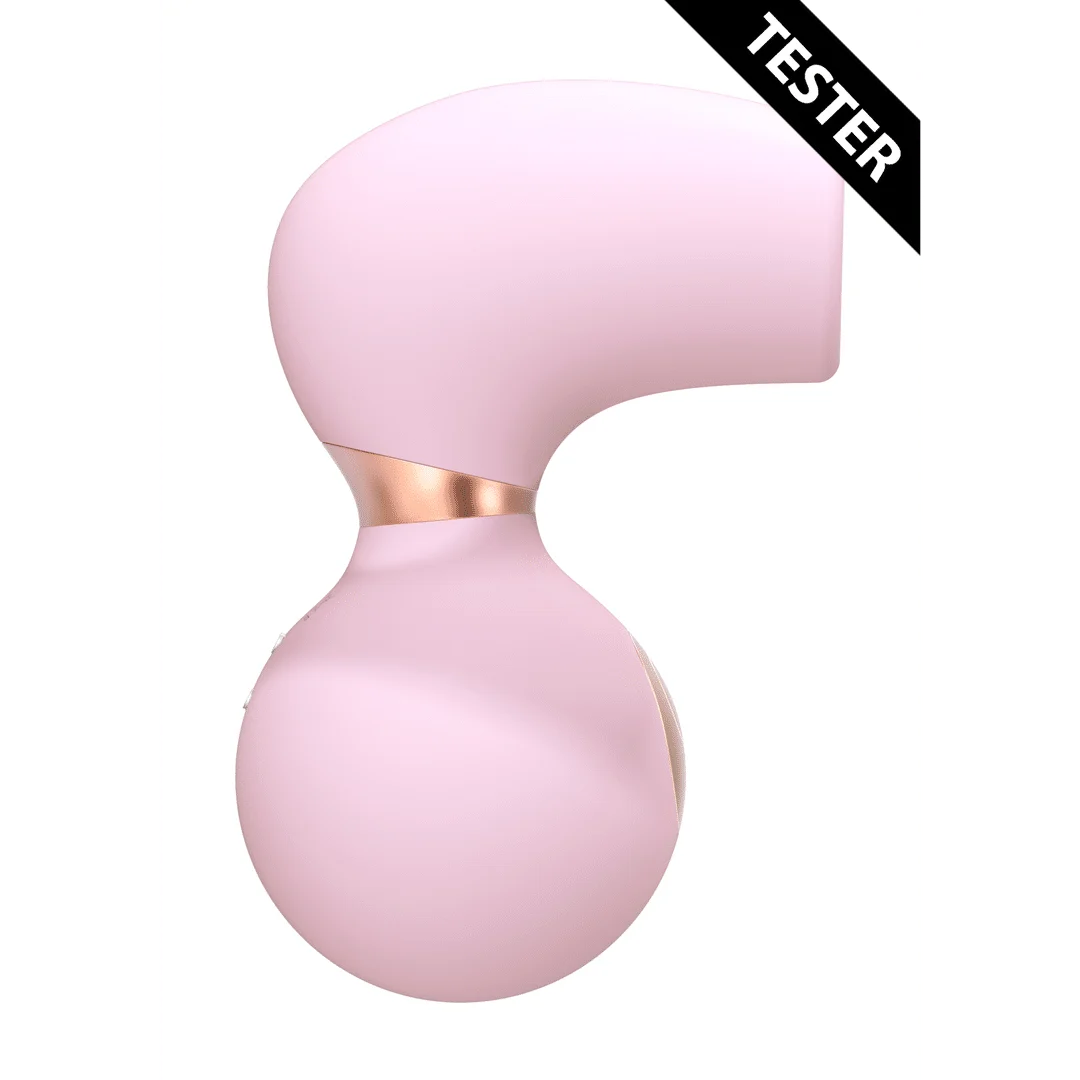 Wibrator do łechtaczki z 10 poziomami intensywności, nieodparty, niezwyciężony, różowy tester Irresistible by Shots - obrazek 2