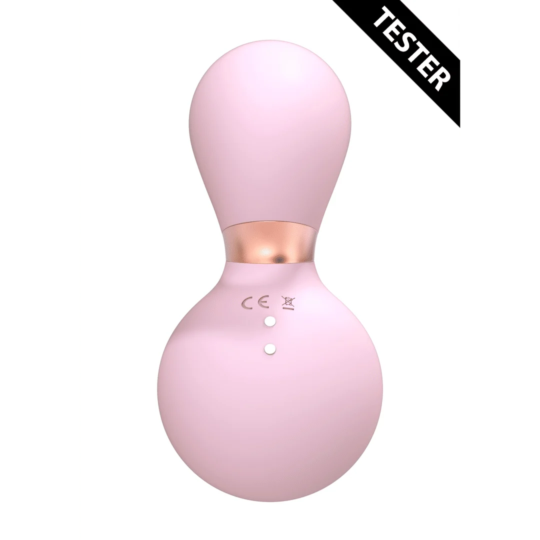 Wibrator do łechtaczki z 10 poziomami intensywności, nieodparty, niezwyciężony, różowy tester Irresistible by Shots - obrazek 3