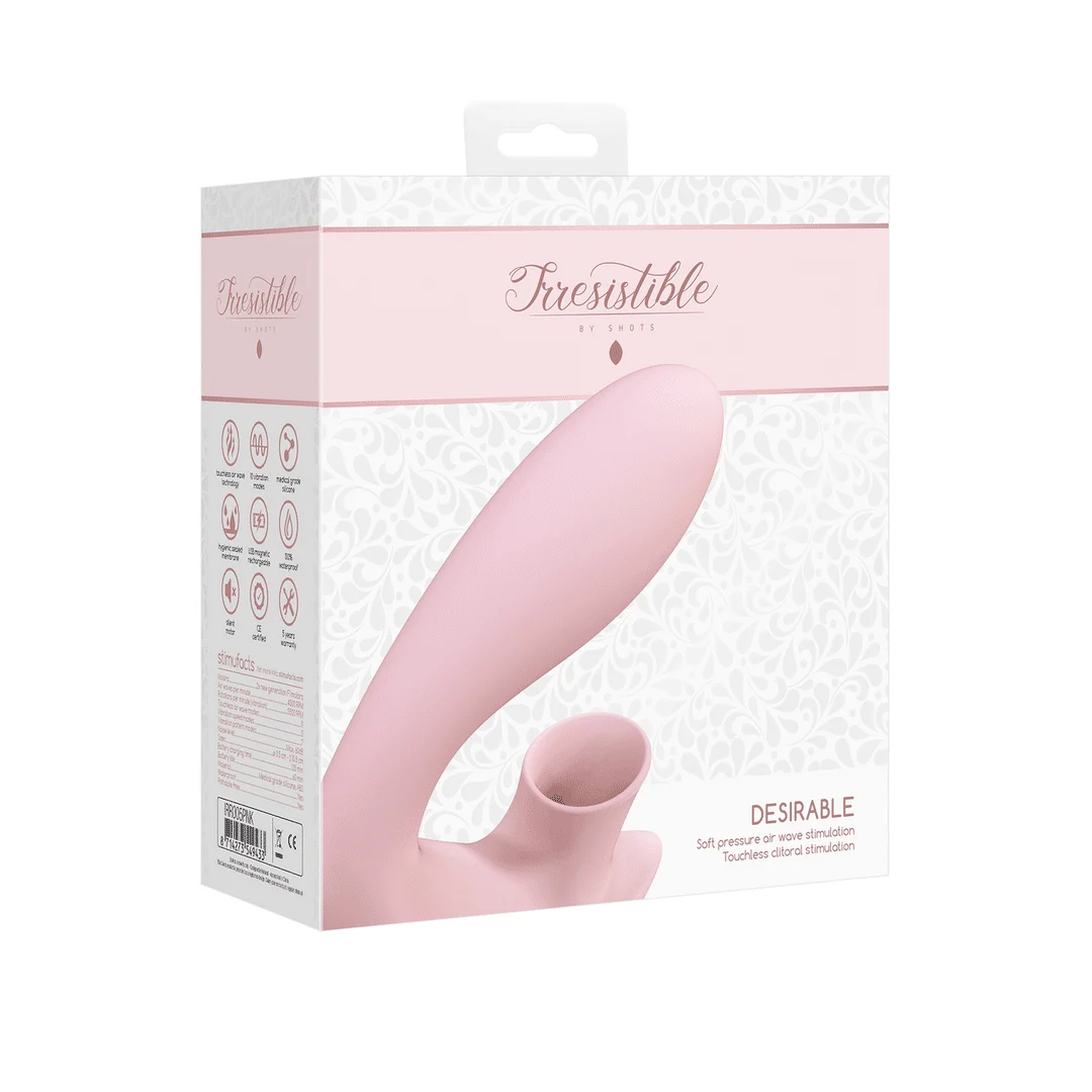 Masażer powietrzny – wibrator do punktu G – Gewenst - Buigbare Luchtpuls Vibrator Irresistible by Shots - obrazek 7