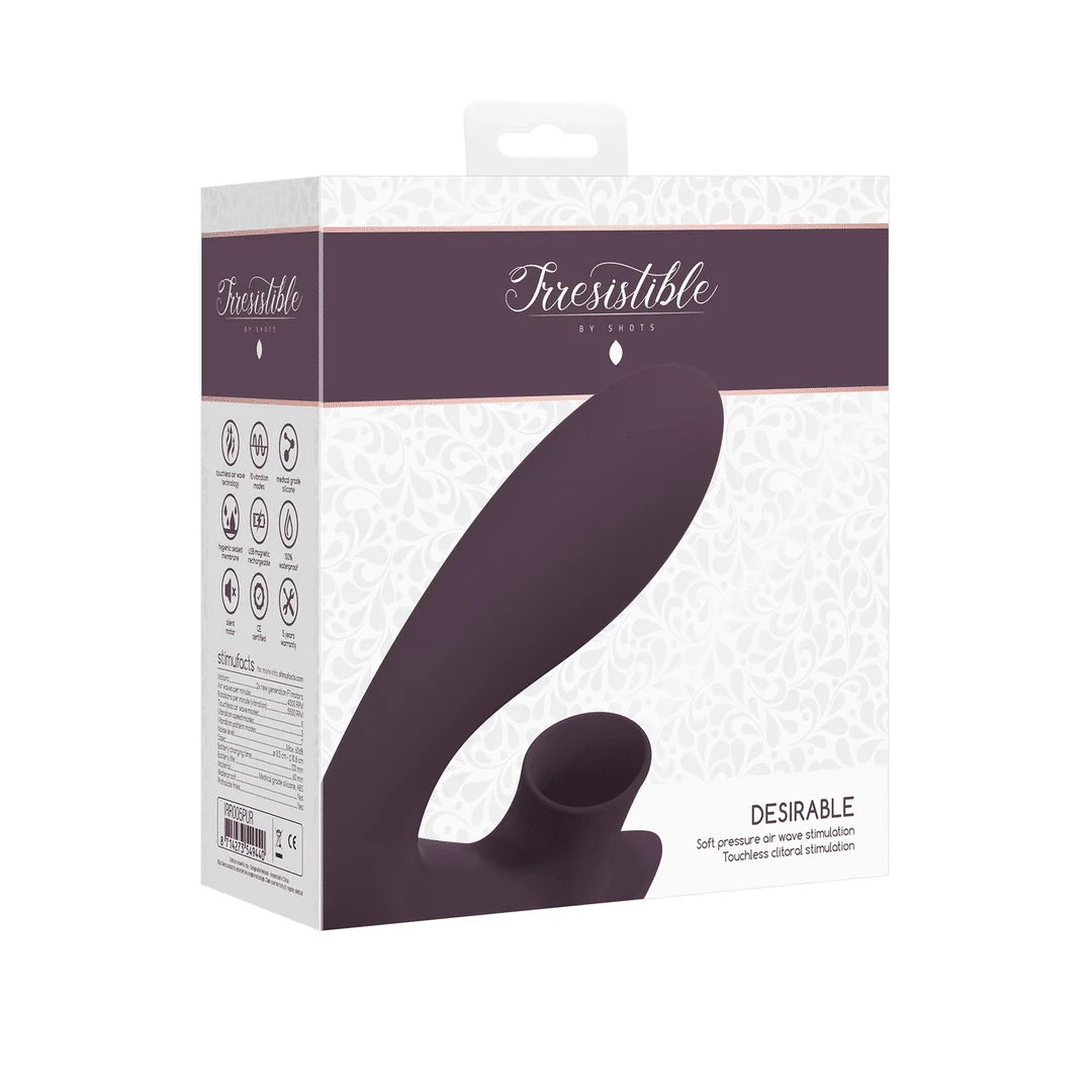 Masażer powietrzny – wibrator do punktu G – Gewenst - Buigbare Luchtpuls Vibrator Irresistible by Shots - obrazek 13