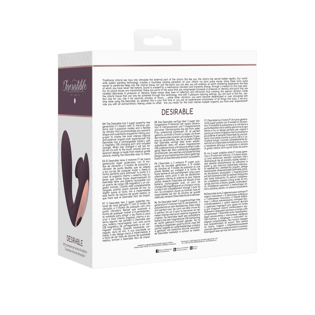 Masażer powietrzny – wibrator do punktu G – Gewenst - Buigbare Luchtpuls Vibrator Irresistible by Shots - obrazek 14