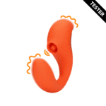 Wibrator ciśnieniowy – Wibrator punktu G – Wibrator punktu G z falami pulsacyjnymi dla łechtaczki – Untamed Orange Loveline by Shots - obrazek 12
