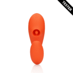 Wibrator ciśnieniowy – Wibrator punktu G – Wibrator punktu G z falami pulsacyjnymi dla łechtaczki – Untamed Orange Loveline by Shots - obrazek 7