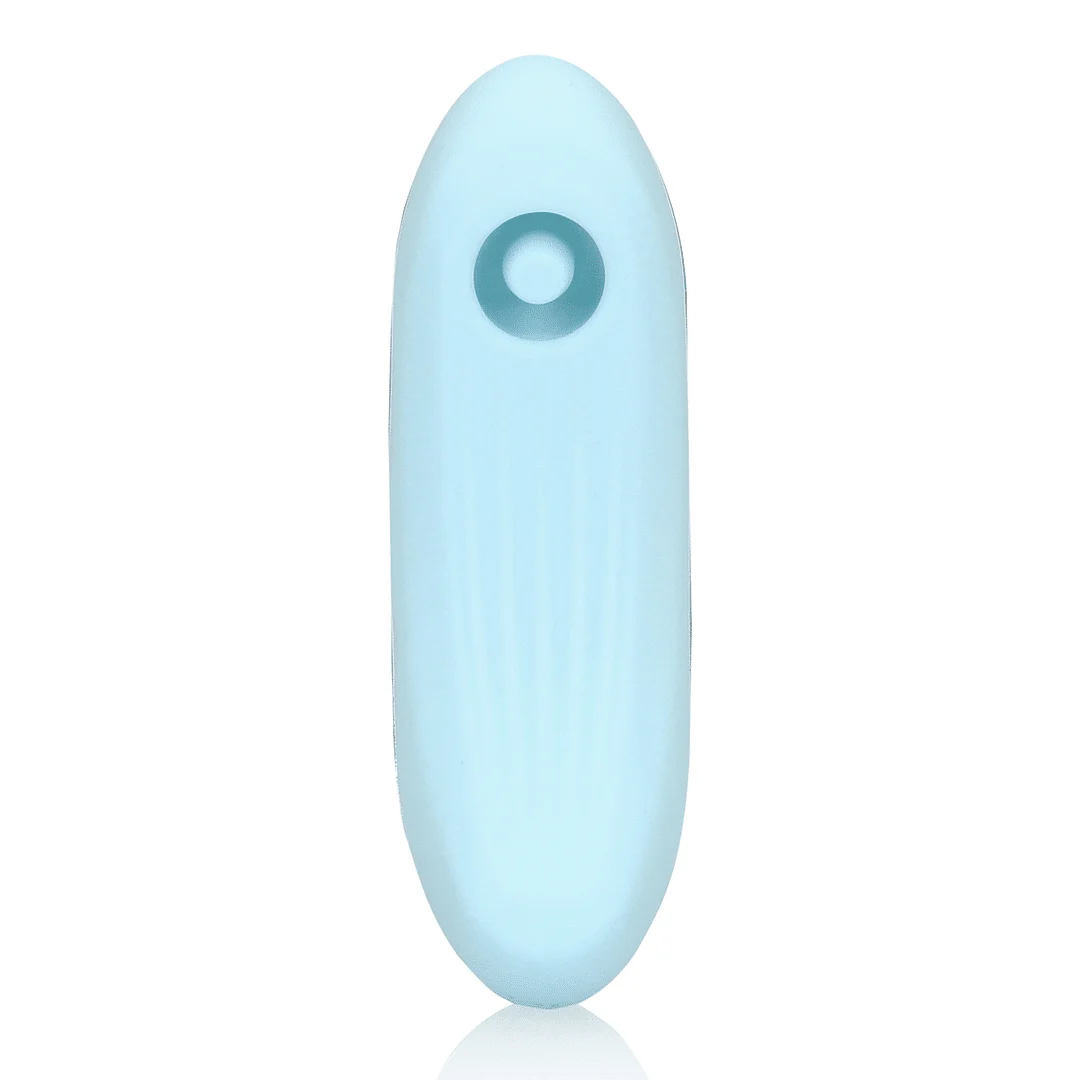 Wibrator do łechtaczki ze stymulacją falami pulsacyjnymi – Arctic Blue Loveline by Shots - obrazek 9
