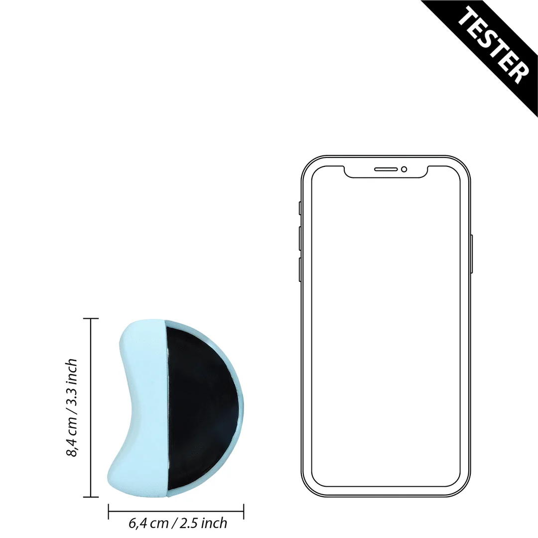 Wibrator do łechtaczki ze stymulacją falami pulsacyjnymi – Arctic Blue Loveline by Shots - obrazek 4