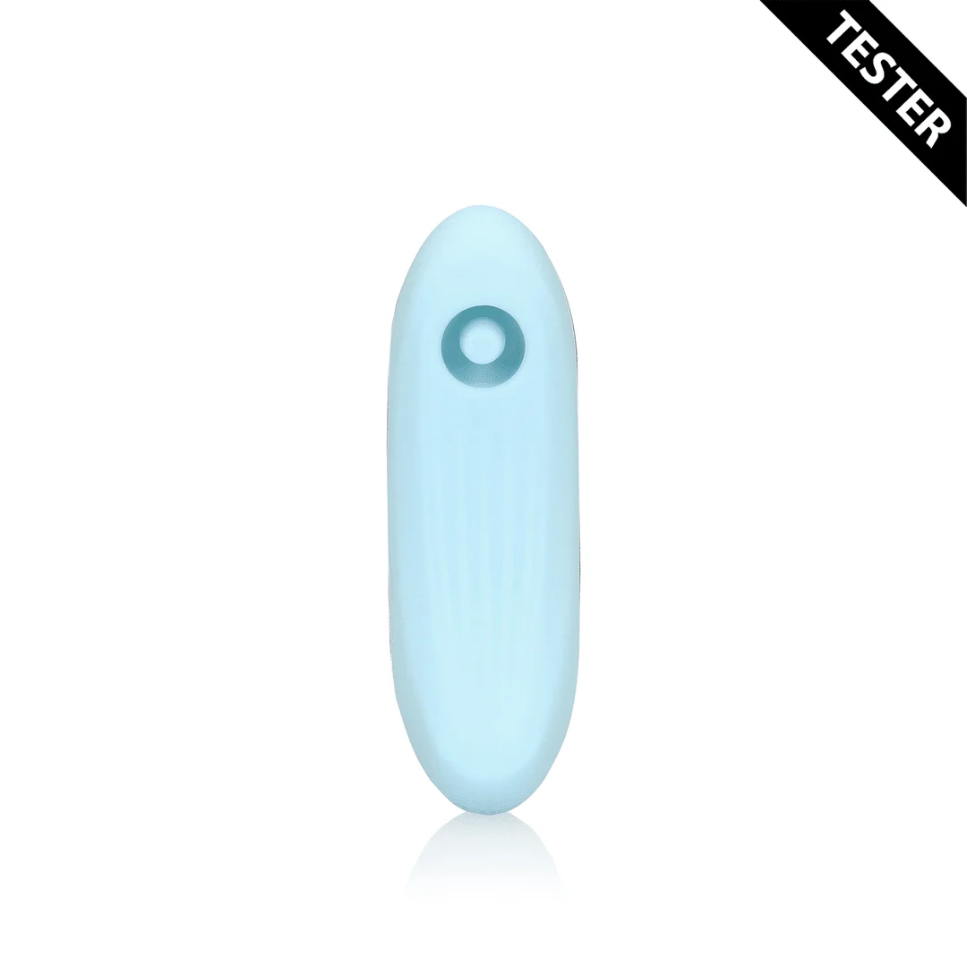 Wibrator do łechtaczki ze stymulacją falami pulsacyjnymi – Arctic Blue Loveline by Shots - obrazek 1