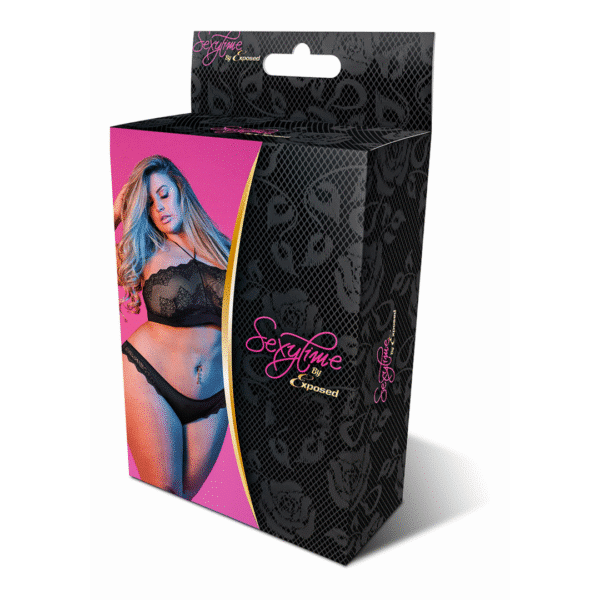 Komplet bandeau Magic Silk z wiązaniem na szyi