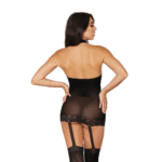 Dreamgirl Sheer Garter Dress, jeden rozmiar, czarna