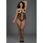 Czarne body Dreamgirl z otwartymi miseczkami - obrazek 4