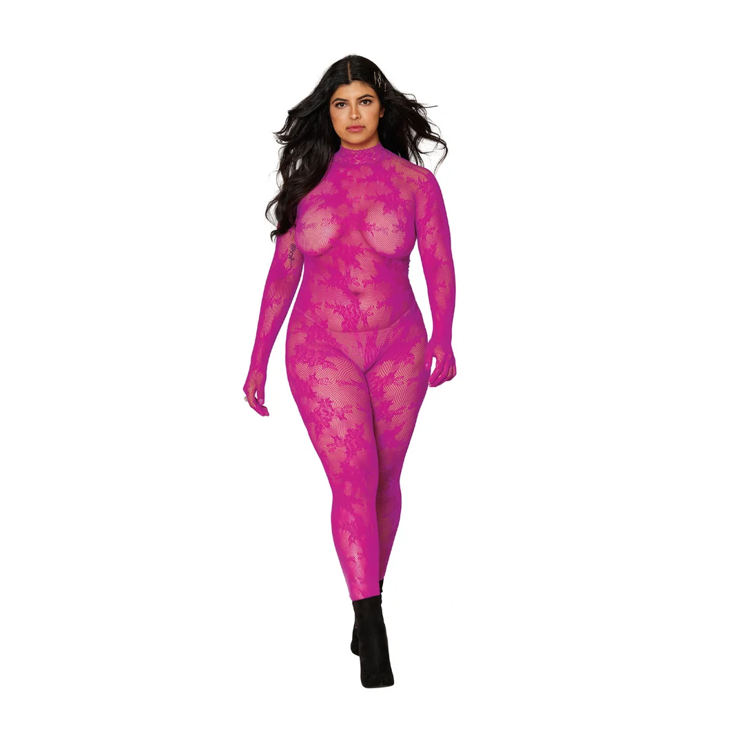 Body pończosznicze Dreamgirl z rękawiczkami z oddzielnymi palcami - obrazek 2