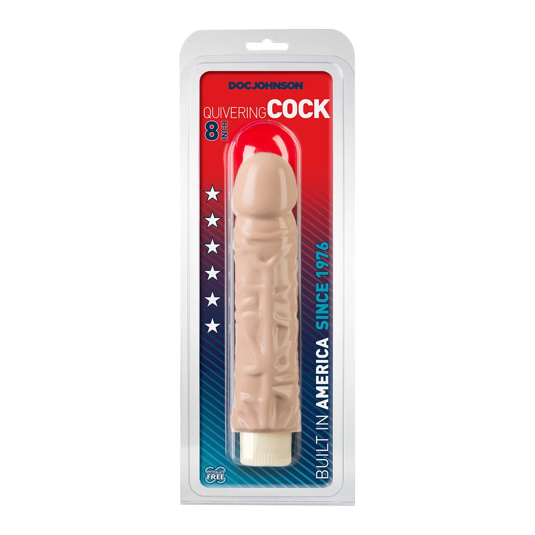 Wibrator wielobiegowy Doc Johnson Quivering Cock - obrazek 1