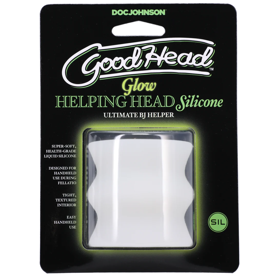 Glow Helping Head silikonowy masturbator - obrazek 1