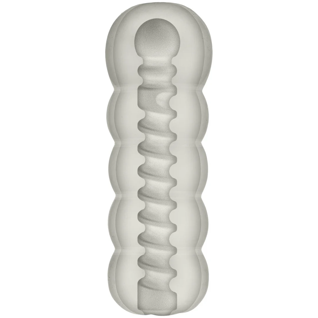 Masturbator analny z spiralnymi żebrowaniami – 9 / 22 cm - obrazek 4