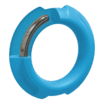 Niewibrujący pierścień na penisa z metalowym rdzeniem wewnątrz silikonu, 43 mm - obrazek 2