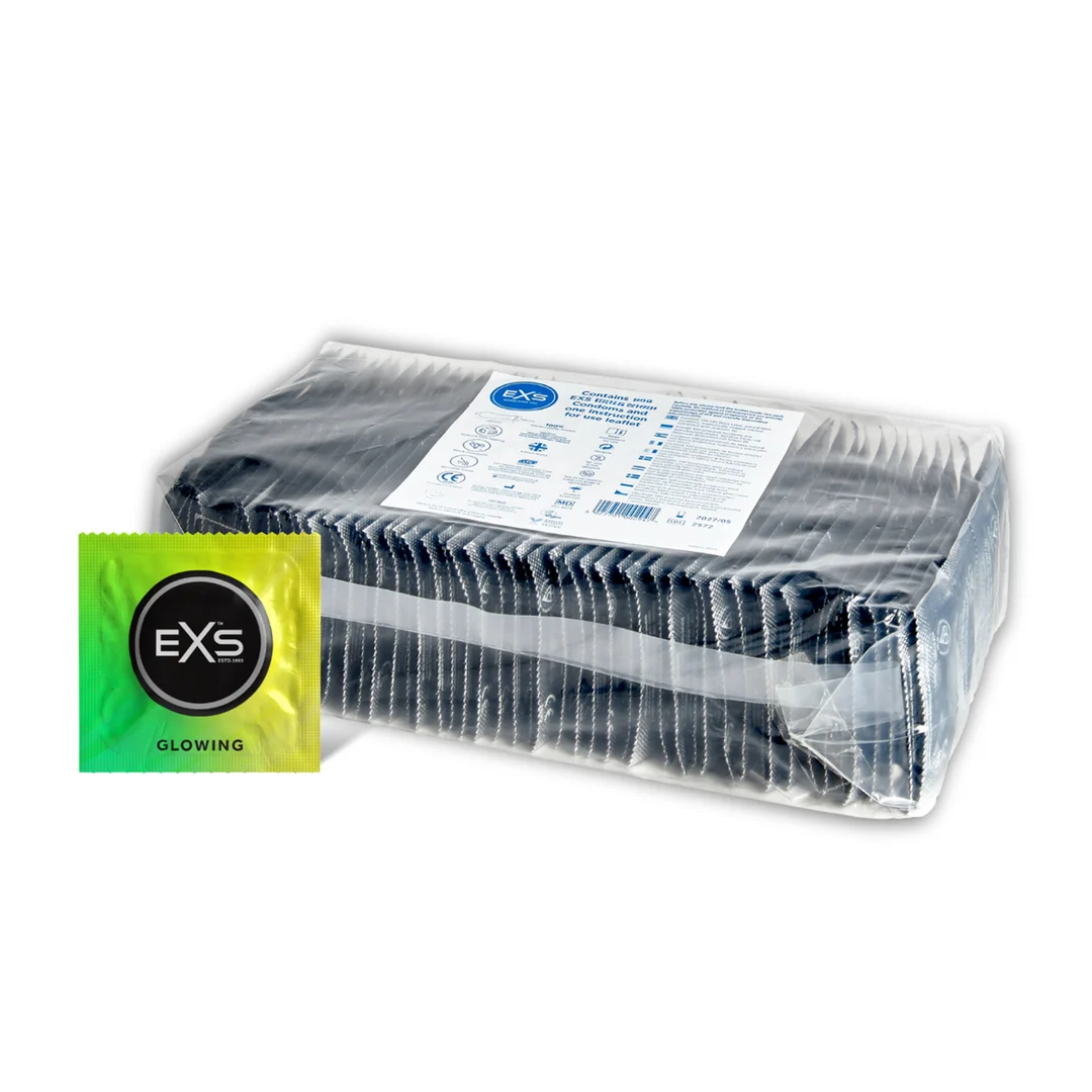 Prezerwatywy EXS Glowing, 100 sztuk - obrazek 3