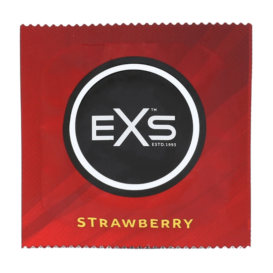 EXS aardbeiencondooms, 100 stuks