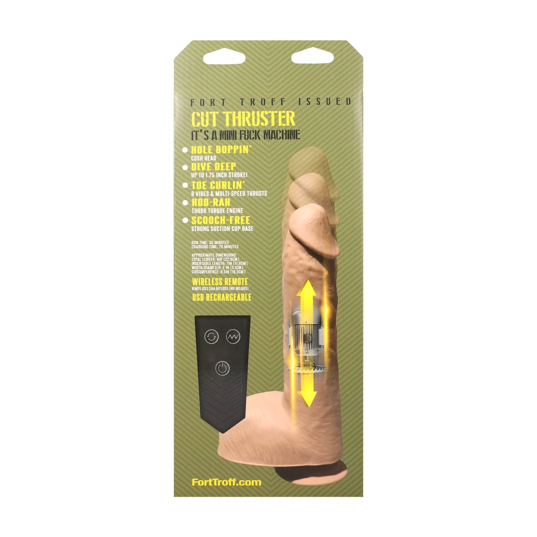 Doc Johnson Cut Thruster wibrator z funkcją ruchu posuwistego - obrazek 2