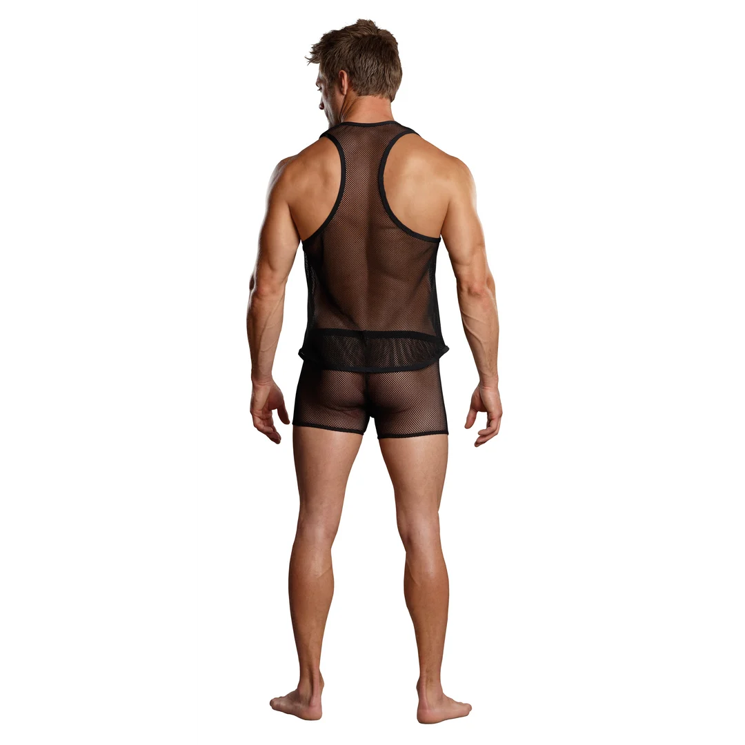 Czarny top na ramiączkach Male Power L/XL - obrazek 5