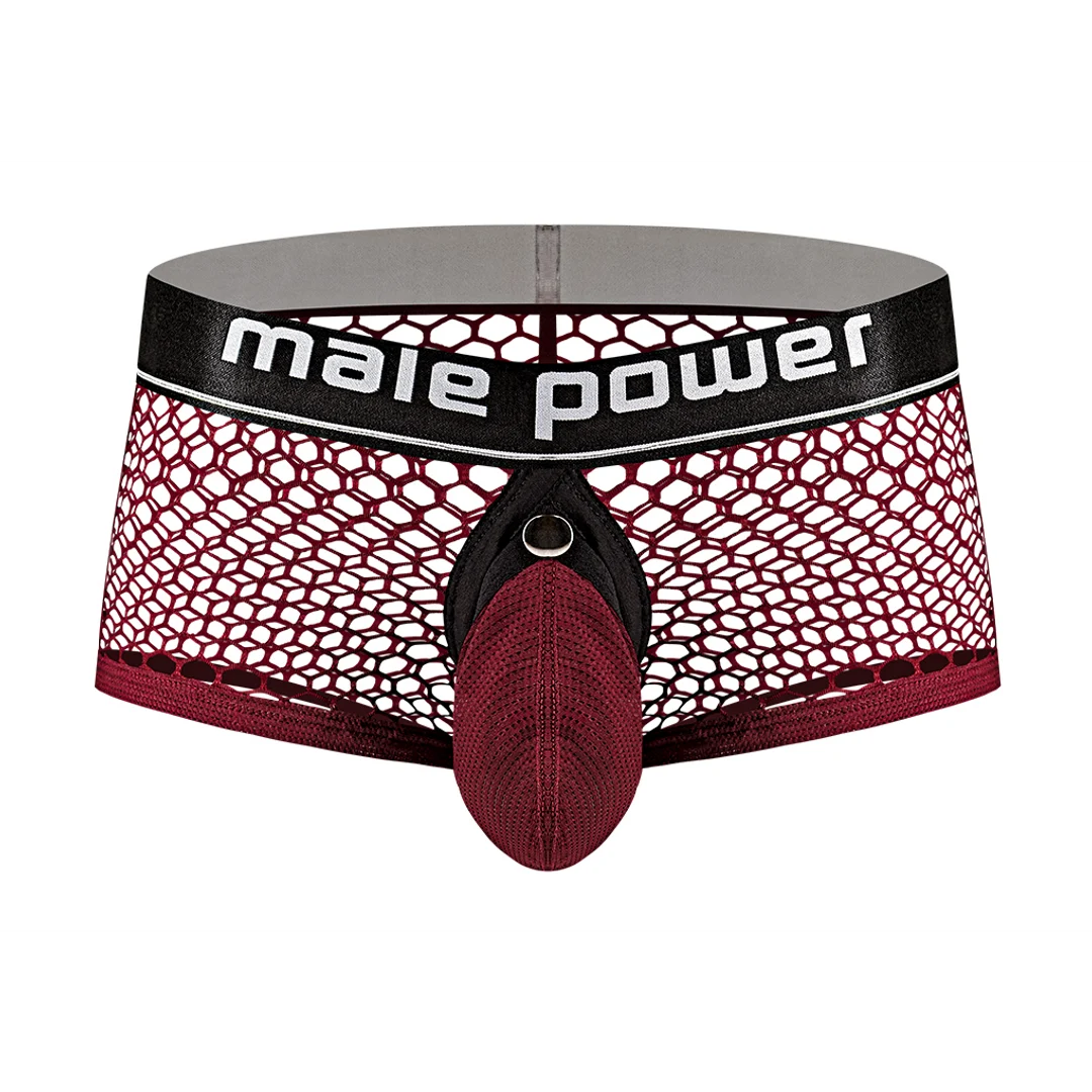 Jockstrap z odpinaną kieszenią, wyrazisty wygląd i seksowna bielizna – Male Power - obrazek 4