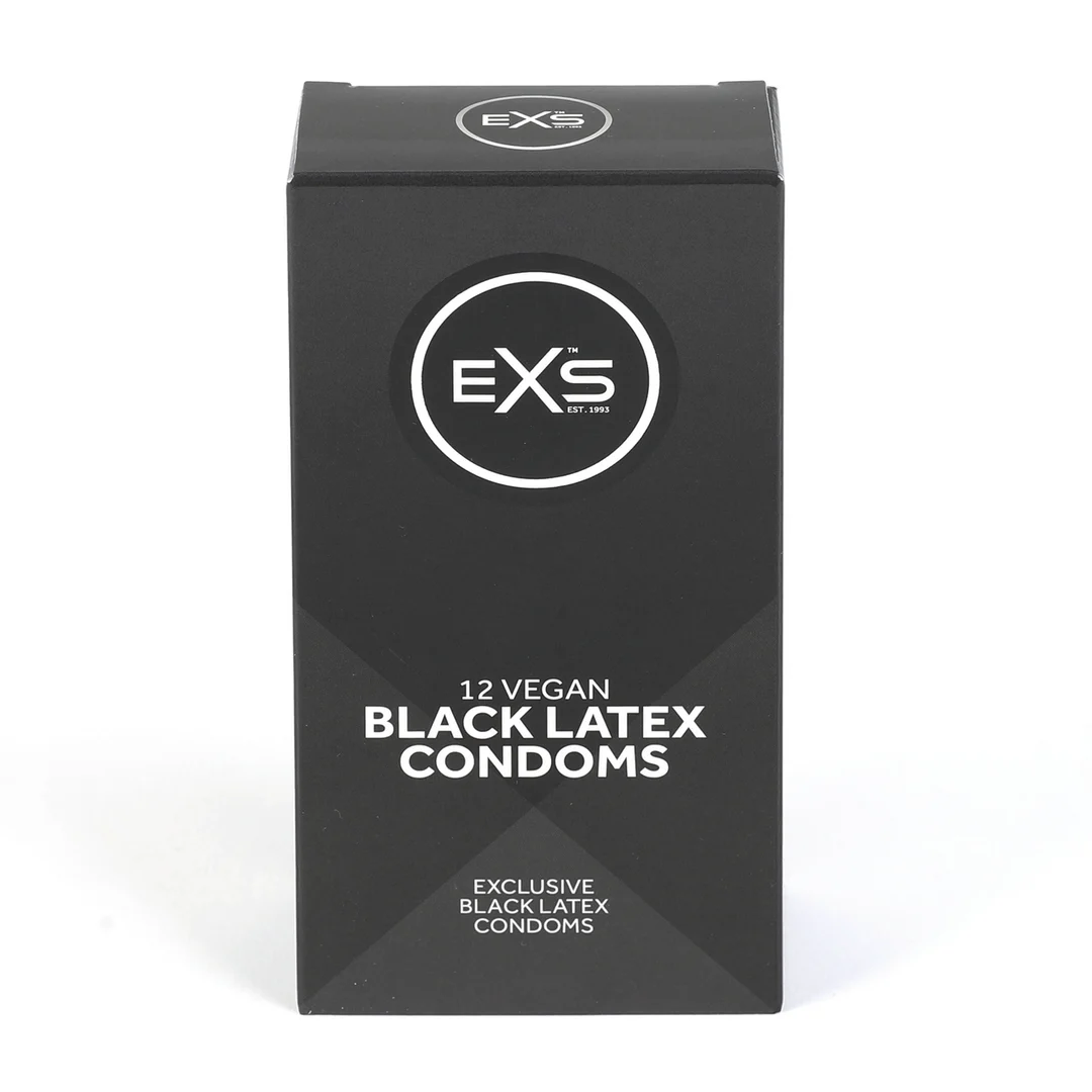 Prezerwatywy EXS Black Latex, 12 sztuk - obrazek 3