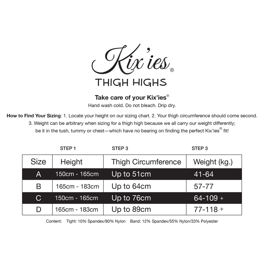 Pończochy Kix'ies Andie do połowy uda - obrazek 4