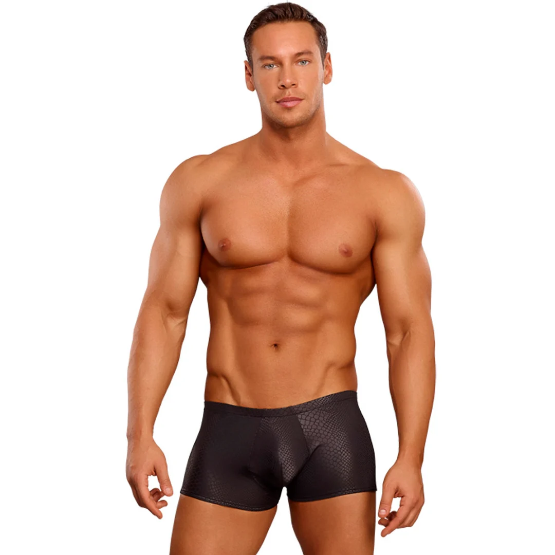 Male Power Mini Short Black Cobra - obrazek 2