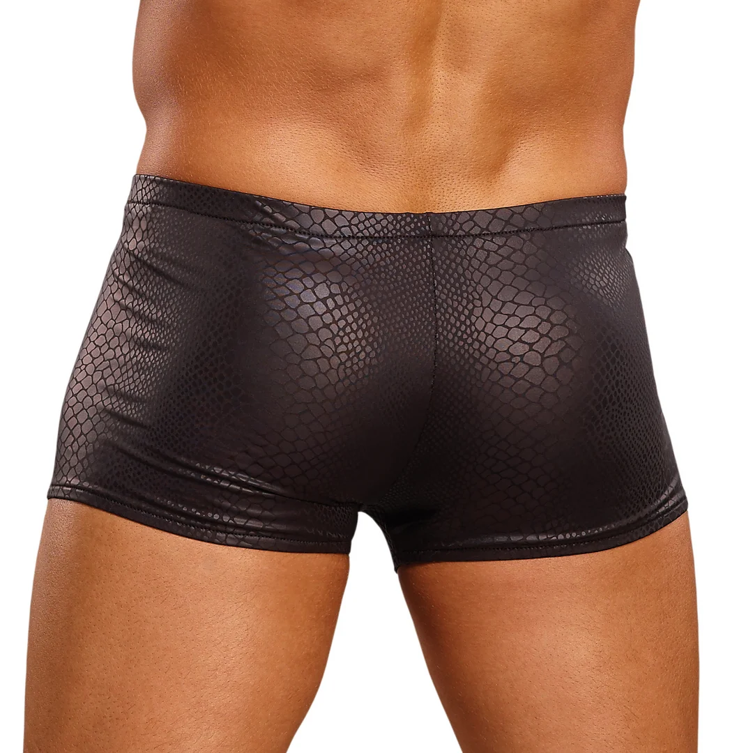 Male Power Mini Short Black Cobra - obrazek 3