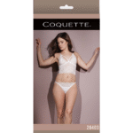 Braletka Coquette i stringi z otwartym krokiem