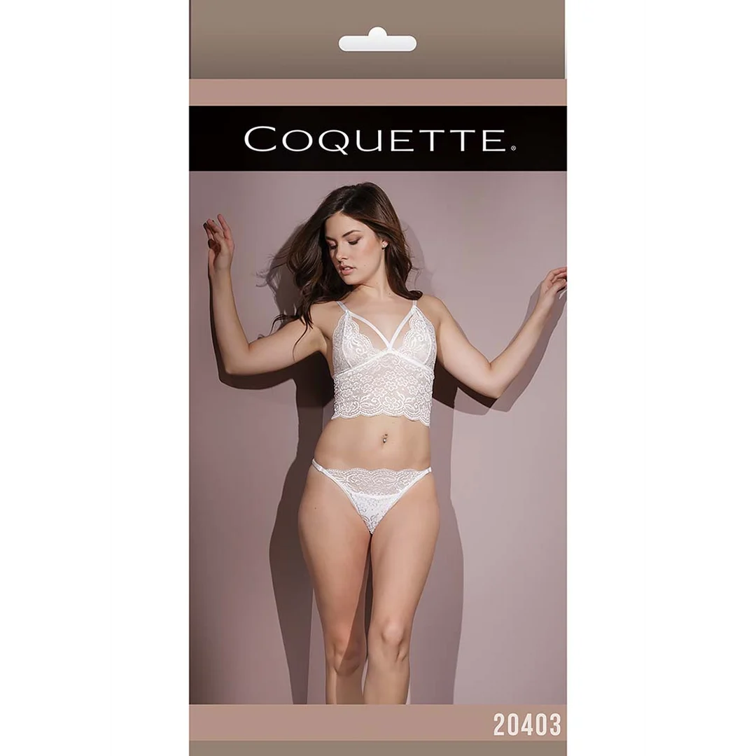 Braletka Coquette i stringi z otwartym krokiem - obrazek 1