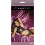 Body Coquette z kabaretki, z dekoltem halter i szortami podkreślającymi pośladki - obrazek 6