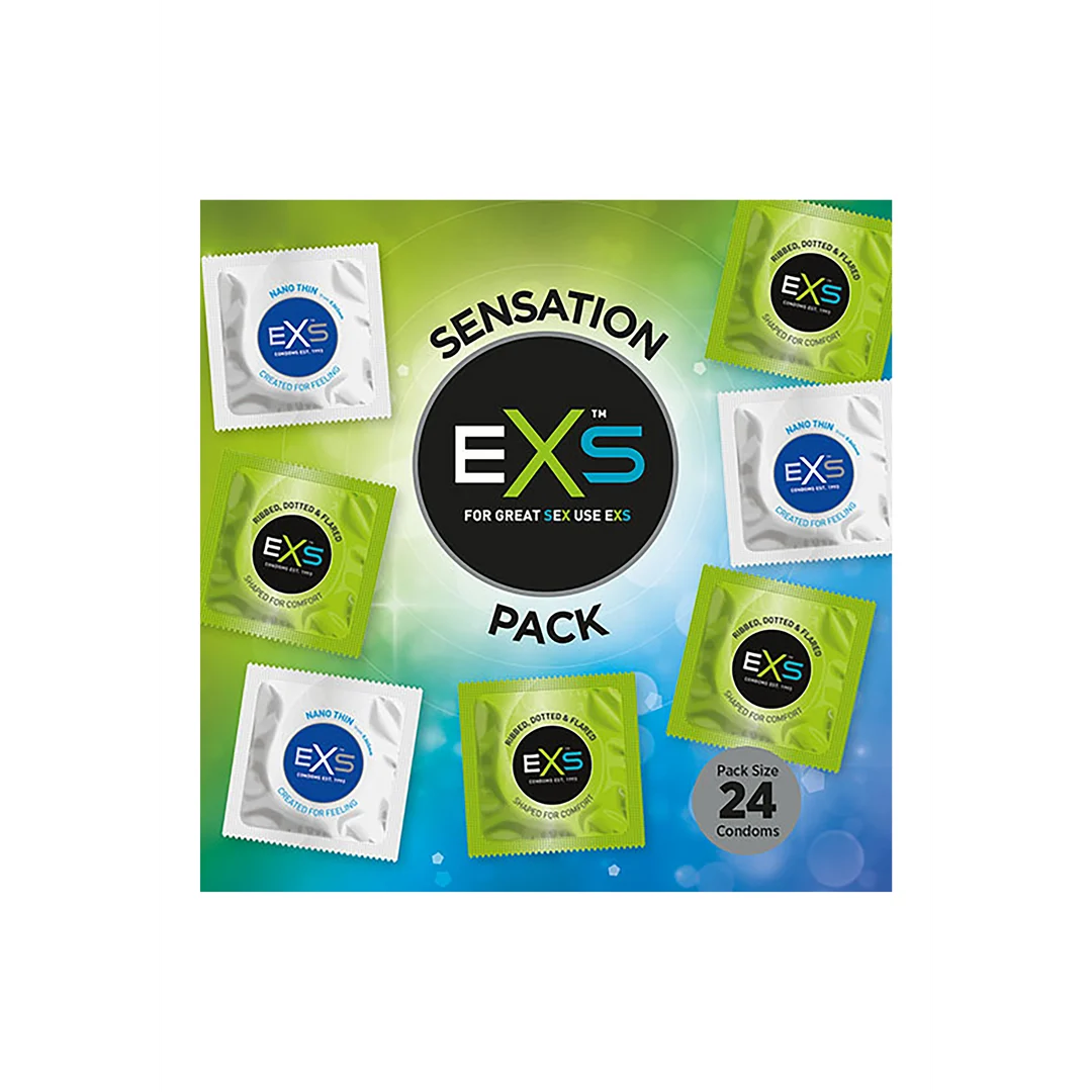 Prezerwatywy EXS Sensation Pack, 24 sztuki - obrazek 3