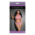 Top Coquette i szorty z nadrukiem ust
